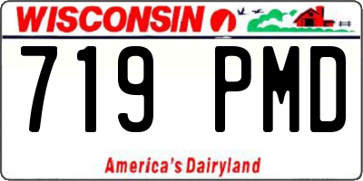 WI license plate 719PMD