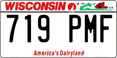 WI license plate 719PMF