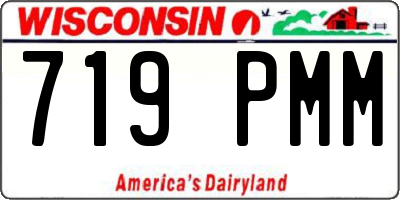 WI license plate 719PMM