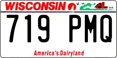 WI license plate 719PMQ