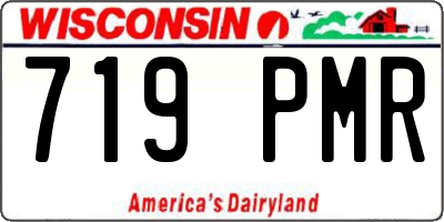 WI license plate 719PMR