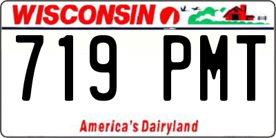 WI license plate 719PMT