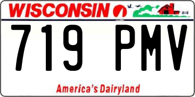 WI license plate 719PMV