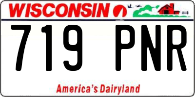 WI license plate 719PNR