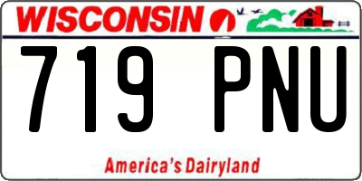 WI license plate 719PNU