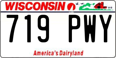 WI license plate 719PWY