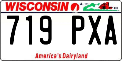 WI license plate 719PXA