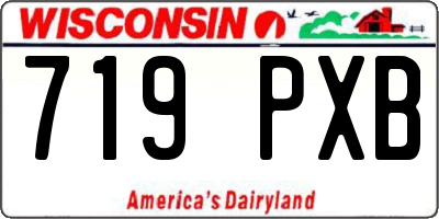 WI license plate 719PXB