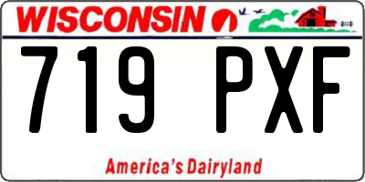 WI license plate 719PXF