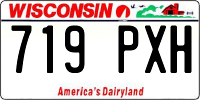 WI license plate 719PXH
