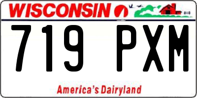 WI license plate 719PXM