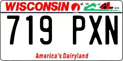 WI license plate 719PXN