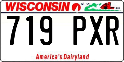 WI license plate 719PXR