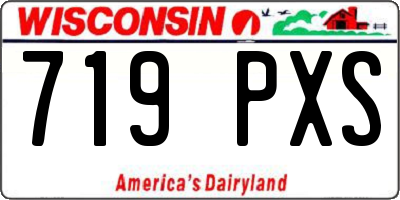 WI license plate 719PXS