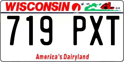 WI license plate 719PXT