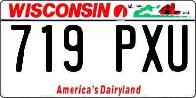 WI license plate 719PXU