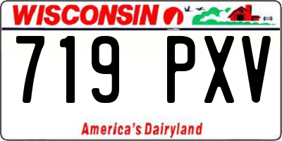 WI license plate 719PXV