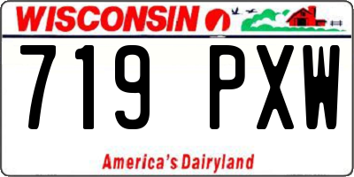 WI license plate 719PXW