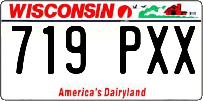 WI license plate 719PXX