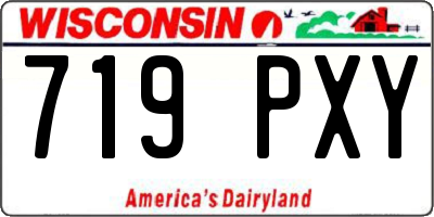 WI license plate 719PXY