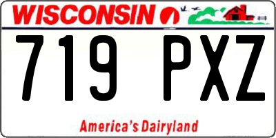 WI license plate 719PXZ