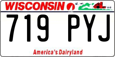 WI license plate 719PYJ