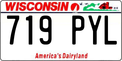 WI license plate 719PYL