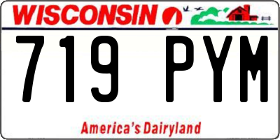 WI license plate 719PYM