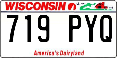 WI license plate 719PYQ