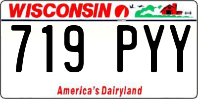 WI license plate 719PYY