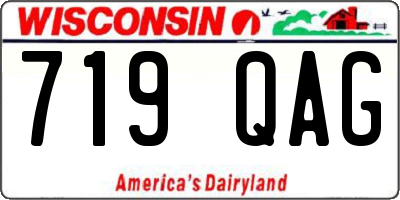 WI license plate 719QAG