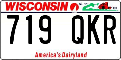 WI license plate 719QKR