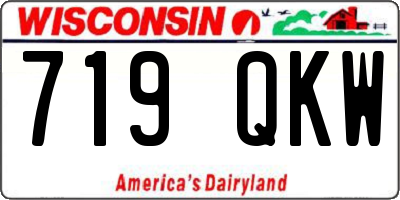 WI license plate 719QKW