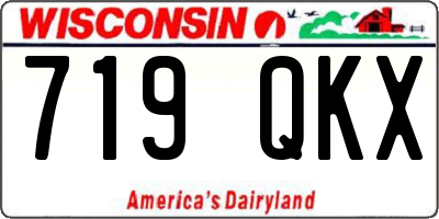 WI license plate 719QKX