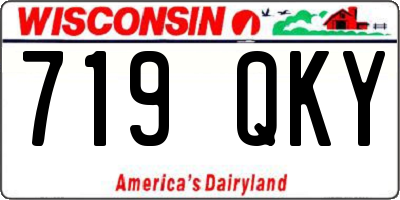 WI license plate 719QKY