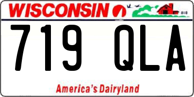 WI license plate 719QLA