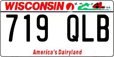WI license plate 719QLB