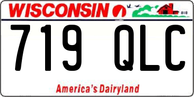 WI license plate 719QLC