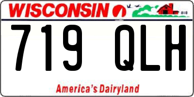 WI license plate 719QLH