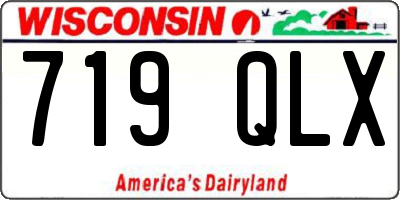 WI license plate 719QLX