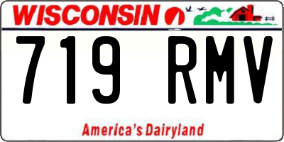 WI license plate 719RMV
