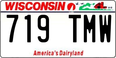 WI license plate 719TMW