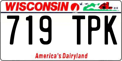 WI license plate 719TPK