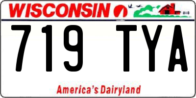 WI license plate 719TYA