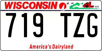 WI license plate 719TZG