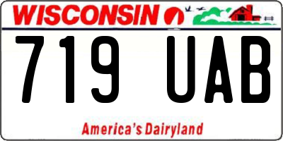 WI license plate 719UAB