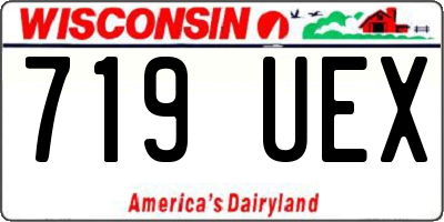 WI license plate 719UEX