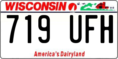 WI license plate 719UFH