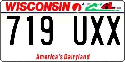 WI license plate 719UXX