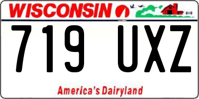 WI license plate 719UXZ